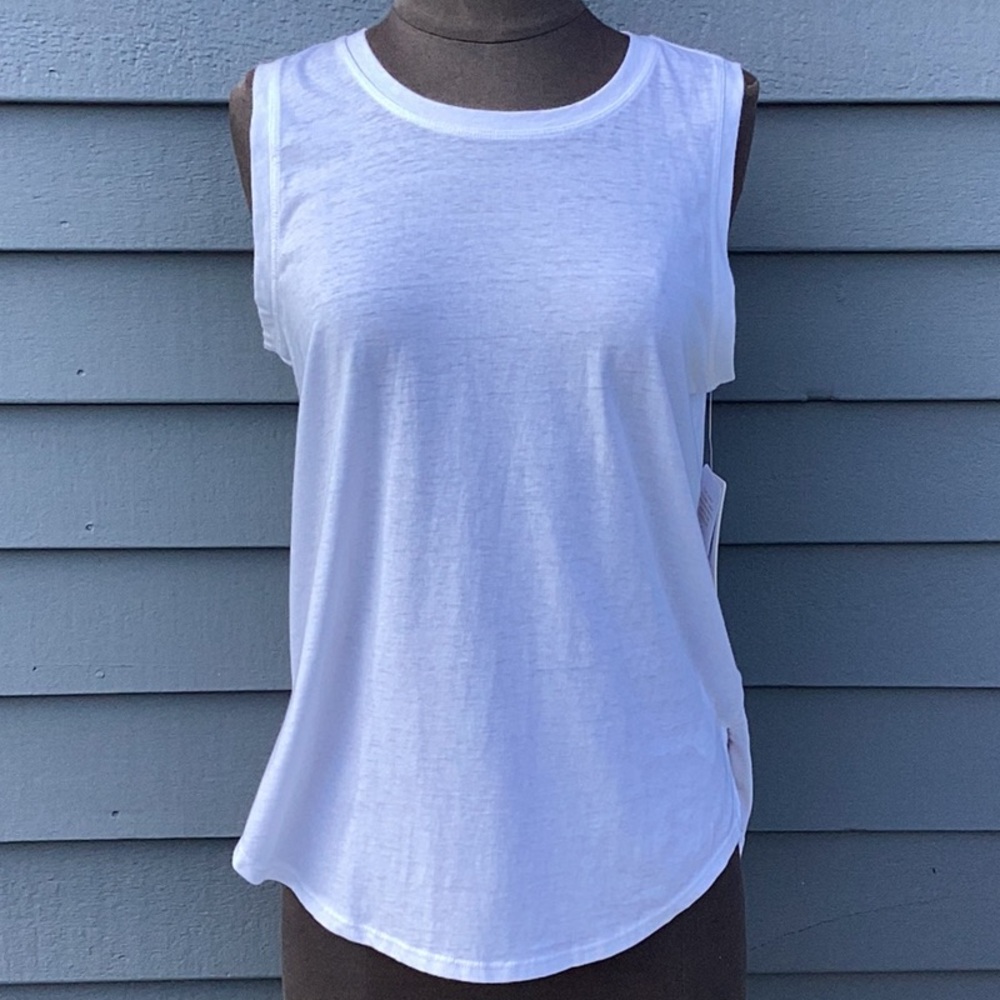 NWT Danskin White Heathered Tank Top Small